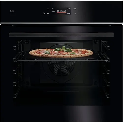 AEG Pyrolyse Backofen 7000 TX7PB62WSB – Pizza wie im Restaurant - Erlebe die perfekte Pizza in nur 150 Sekunden bei 340 °C. Der AEG Backofen mit Pyrolyse-Selbstreinigung bietet schnelle Aufheizzeiten und hochwertige Ausstattung für ein erstklassiges Kocherlebnis.