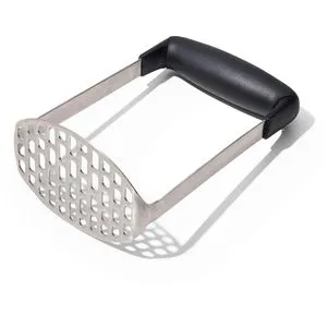 OXO Kartoffelstampfer Good Grips Smooth 34581, 26,9 cm, rostfreier Edelstahl