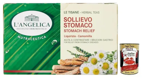 L' Angelica Tisana Sollievo Stomaco Kräutertee Sodbrennen 20 Filter+Polpa
