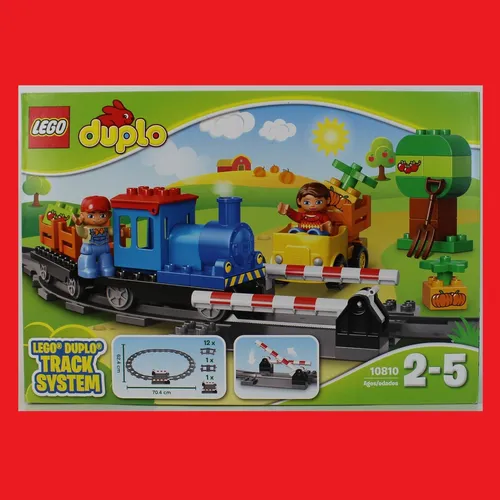 LEGO Duplo Schiebezug 10810 blau blaue Dampflokomotive Eisenbahn Zug Waggon Neu