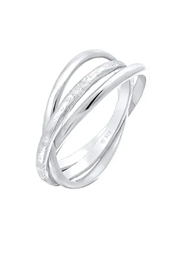 Elli Ring Damen Wickelring Trinity Basic Klassisch in 925 Sterling Silber - Eleganter Wickelring aus 925 Sterling Silber, handgefertigt und anlaufgeschützt. Perfekt für jeden Anlass, bringt er einen modischen Akzent in Ihr Outfit und ist ein ideales Geschenk für besondere Momente.