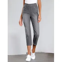 Sieh an! Jeansshorts 3/4-Jeans komfortabel grau 38