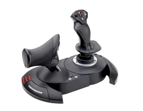 Thrustmaster T.Flight Hotas X - 5-Achsen-Flugsimulator-Joystick mit Schubhebel, Plug & Play für sofortige Nutzung und einstellbarer Widerstand