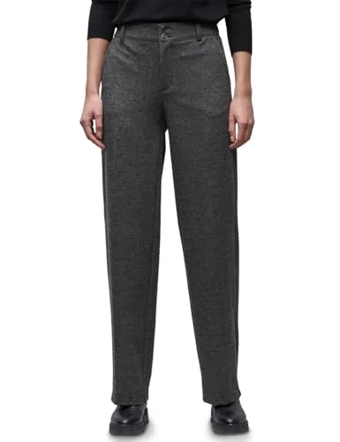 Street One Damen 3817212 Straight Leg Hose, Black, 44W x 30L