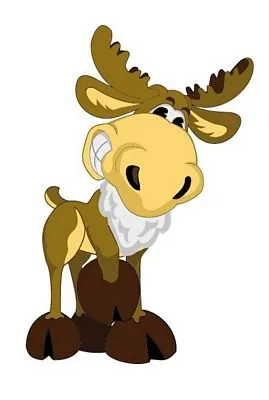 FahnenMax Autoaufkleber Sticker Rentier Elch Aufkleber