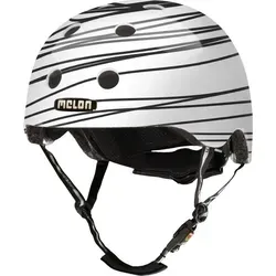 Melon Urban Active Fahrradhelm weiß Größe 46-52 cm (XXS/S) - Fahrradhelm mit In-Mold-Technologie, 30% leichter als vergleichbare Modelle. 12 Lüftungsöffnungen sorgen für optimale Belüftung und Komfort beim Radfahren.