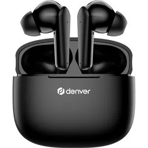Denver Kopfhörer TWE-48B, schwarz, In-Ear, mit Mikrofon, Bluetooth
