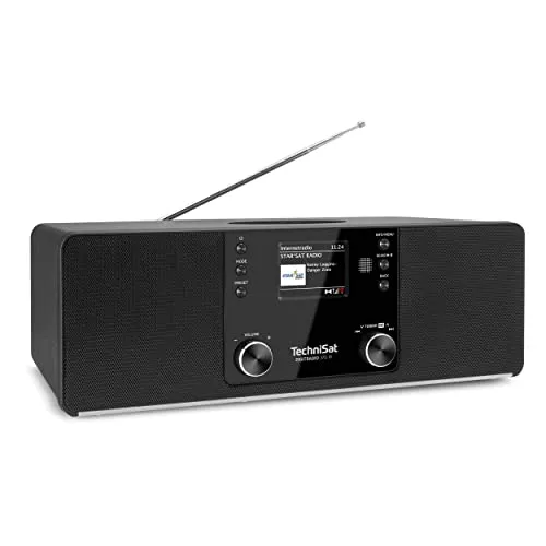 TechniSat DIGITRADIO 370 IR - Vielseitiges Internet-Radio - Radios mit DAB+, FM-Tuner und WLAN, bietet kabelloses Laden und Bluetooth für kabellosen Musikgenuss.