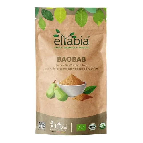 Bio Baobab Pulver 1kg | 100% reines Fruchtpulver aus dem Affenbrotbaum