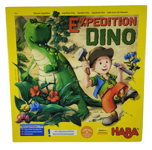 Expedition Dino Haba Spiel Geschicklichkeitsspiel Dinosaurier vollständig