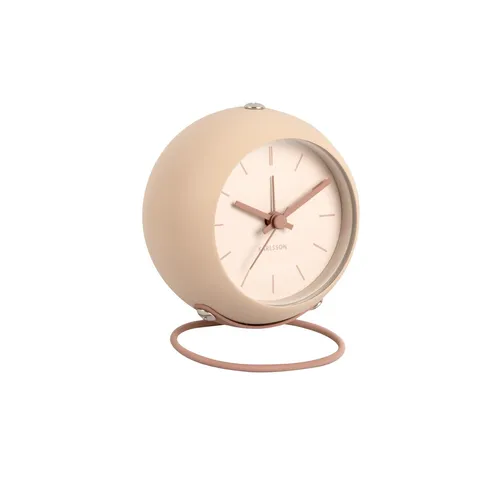 Karlsson Uhr Wecker Nirvana Globe Sand Brown in braun von Karlsson
