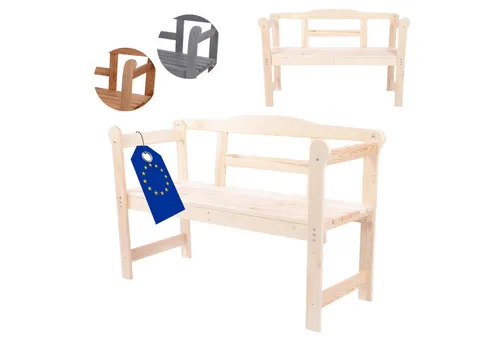 Modo24 Gartenbank LG01 - Zweisitzer Parkbank aus FSC-Holz - Sitzbank für In- & Outdoor, robust und stilvoll, ideal für Garten und Terrasse, erhältlich in 3 Farben