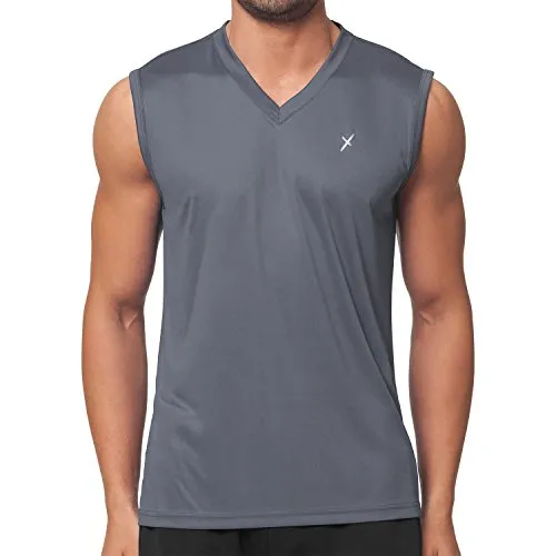 CFLEX Herren Sport Shirt Fitness Muscle-Shirt Sportswear Collection - Grau S