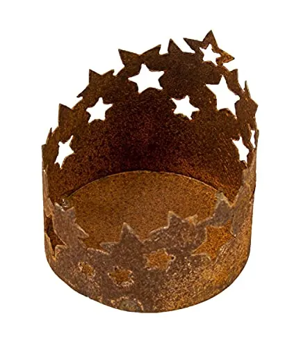 Rost Windlicht Sterne