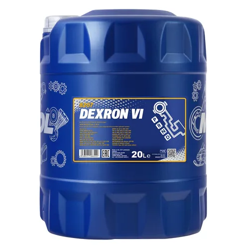 MANNOL ATF Dexron VI 20 L - Hochleistungs-Getriebeöl - Getriebeöle, bietet hervorragenden Verschleißschutz und optimale Leistung für moderne Automatikgetriebe.