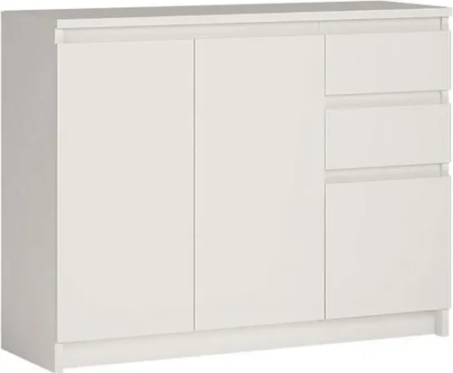 Kommode Armadio Sideboard 109cm weiß grifflos (16120)