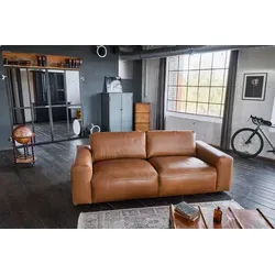 KAWOLA 3-Sitzer BODHI Sofa in hellbraun in braun von KAWOLA