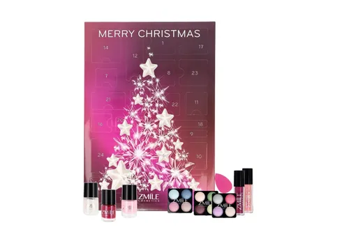 ZMILE COSMETICS Kosmetik-Adventskalender 'Crystal Christmas Tree' - Veganer Kosmetik-Adventskalender mit 24 hochwertigen Beauty-Überraschungen, ideal für strahlende Looks und Selbstvertrauen in der Adventszeit.