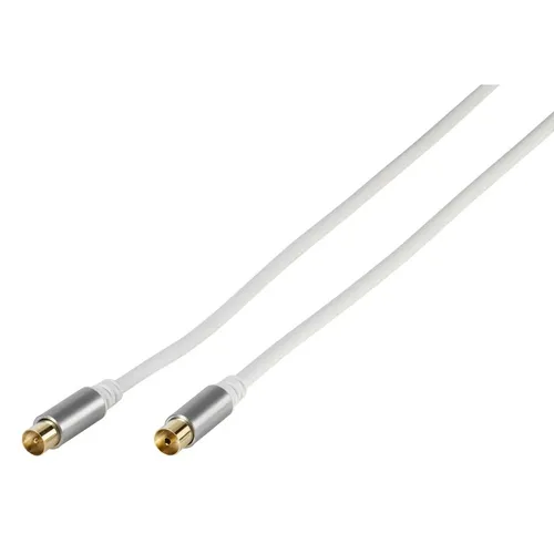 VIVANCO hochwertiges Premium TV Radio Antennenkabel kompatibel mit 4K UHD HDR,