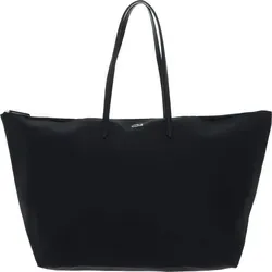 LACOSTE Shopper Schultertasche L.12.12 Concept Tote Bag Noir - Umhängetaschen mit großzügigem Hauptfach und integriertem Laptopfach für Geräte bis 15 Zoll – ideal für Alltag und Büro. Stilvolles Design mit ikonischem Lacoste-Krokodil.