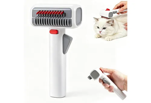 2-in-1 Haustierbürste Selbstentwirrender Kamm für Hunde & Katzen