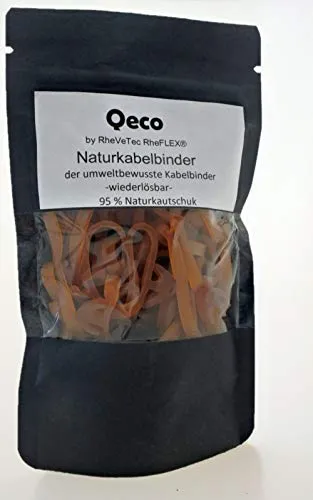 Naturkabelbinder Qeco 25 St. in beige von RheVeTec RheFLEX