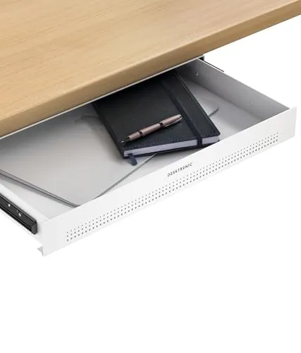 Desktronic Schreibtisch-Organizer - Schublade für das Heimbüro, robuste Stahlkonstruktion mit leisen Schubladen für optimale Organisation und schnellen Zugriff auf Schreibwaren.