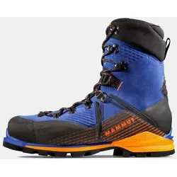 Mammut Kento Mountain High GTX - Steigeisenfeste Bergschuhe UK 10,5 | EU 45 blau - Bergschuhe für Expeditionen und Eisklettern, wasserdicht mit GORE-TEX und isolierend. Hoher Schaft und Vibram-Sohle bieten optimalen Schutz und Grip.