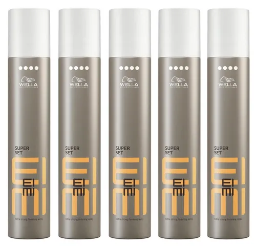 Wella EIMI Super Set Finishing Haarspray 500 ml – 5er-Pack für Extra starken Halt