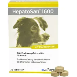 Hepatosan 1600 Diät-Ergänzungsfuttertabletten für Hunde - 120 Stück für eine gesunde Leberunterstützung, jetzt günstig bestellen!