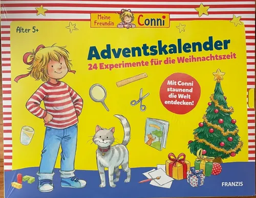 Franzis Meine Freundin Conni Adventskalender - Adventskalender für Kinder ab 5 Jahren mit 24 spannenden Experimenten, die spielerisch das Staunen über Naturphänomene fördern und kreative Fähigkeiten entwickeln.