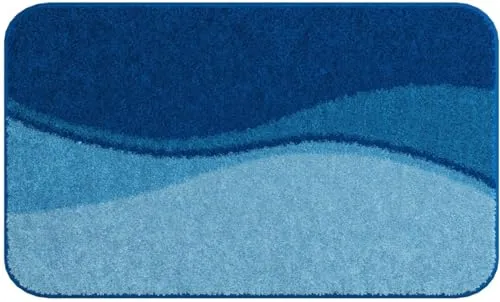 Linea Due Badematte Flash - Rutschhemmend & Fußbodenheizungsgeeignet - Elegante Badematte aus hochwertigem Polyacryl, pflegeleicht und angenehm weich. Ideal für jedes Bad, rutschhemmend und maschinenwaschbar bis 40°C. Made in Europe mit 3 Jahren Garantie.
