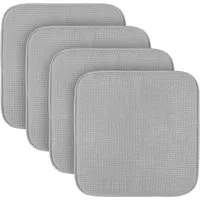 Produktbild Bestlivings Stuhlkissen Struktur Hellgrau 38 x 38 x 3 cm 4er Pack