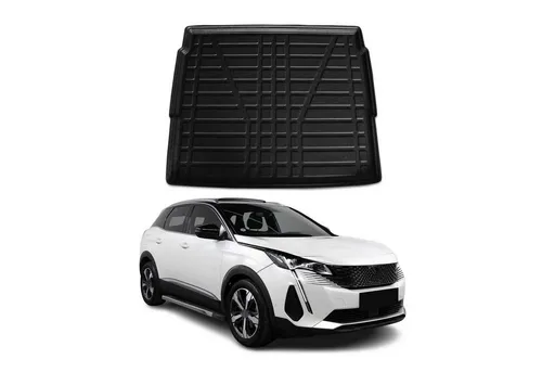 OMAC Kofferraumwanne für Peugeot 3008 (2016-2024) - Kofferraummatten für eine perfekte Passform, leicht zu reinigen und geruchlos. Wasserdicht und rutschfest für mehr Sicherheit, beständig gegen Chemikalien und UV-Schäden.