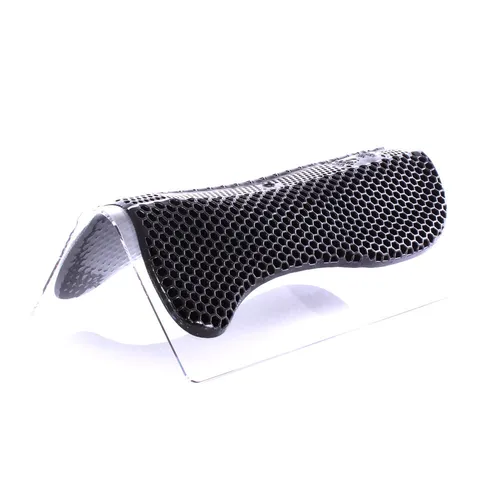 Acavallo Gel-Pad Air Release Soft - schwarz - Reiten: Innovatives Gel-Pad mit Wabenstruktur für optimalen Komfort und Luftzirkulation, schont den Pferderücken und verhindert Verspannungen.