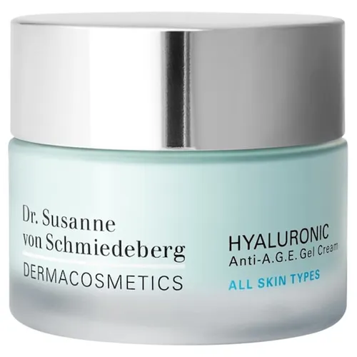 Dr. Susanne von Schmiedeberg Hyaluronic Anti-A.G.E. Gel Cream 50 ml - Make-up Gesichtscreme mit Hyaluronsäure für intensive Feuchtigkeit und Anti-Aging-Effekte, sorgt für glattere und straffere Haut.