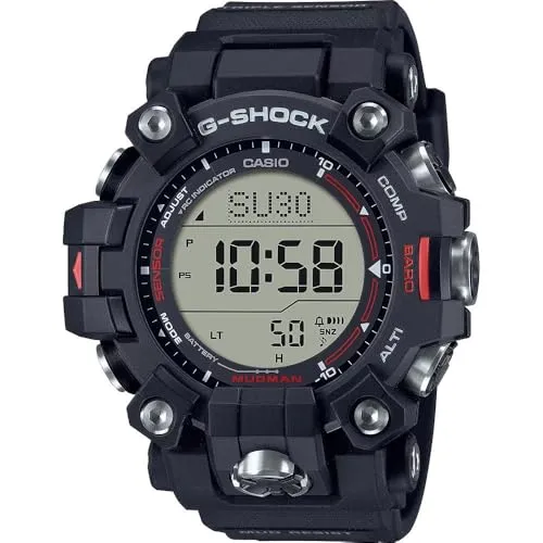 Casio G-Shock Mudman GW-9500-1ER Herren Uhr - Schwarz - Digitale G-Shock Uhr, stoßfest und bis 20 ATM wasserdicht, ideal für Outdoor-Enthusiasten mit Funktionen wie Höhenmesser und Thermometer.