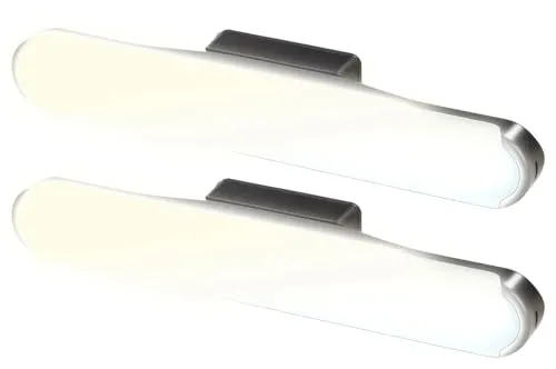 Lunartec Wohnmobil-Leselampen: 2er-Set Akku-LED-Leselampen für Wand & Unterschrank, einstellbar, 24cm (Dimmbuchleuchten, Arbeitsleuchte)