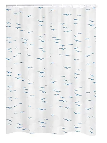RIDDER Duschvorhang Folie Sylt blau 180x200 cm von Ridder