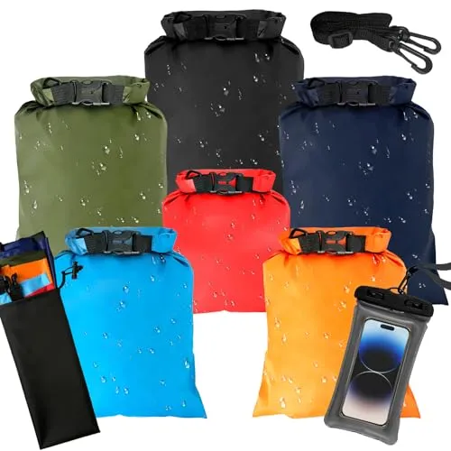 6er-Set Ultraleichte Wasserdichte Beutel – 1,5/2,5/3/3,5/5/8L