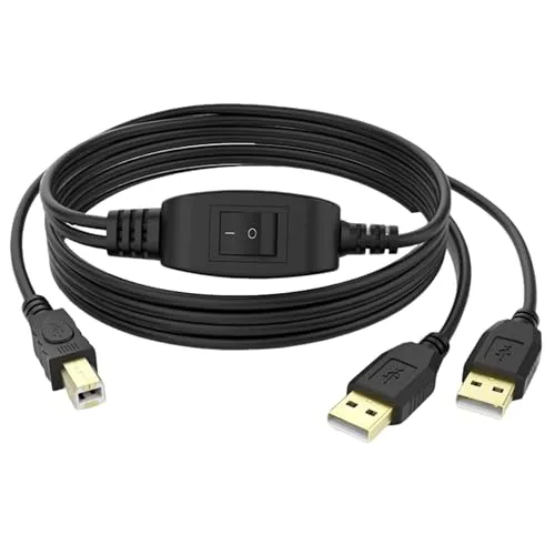 Drucker Kabel Splitter, USB-A-auf-USB-B-Druckerkabel-Splitter, Druckerkabel