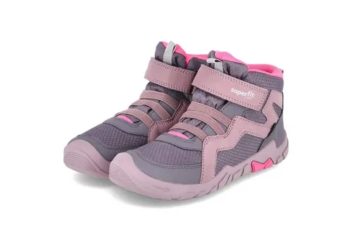 Superfit Trace lila/pink (8500) 28 - Hochwertiger Kinder Sneaker mit wasserdichter GORE-TEX Membrane, ideal für Freizeit und Camping. Flexibles Design fördert gesundes Abrollen und passt sich dank Klettverschluss perfekt an.