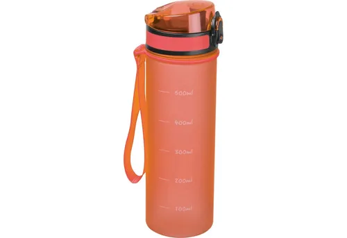 Easy Gifts Trinkflasche Trinkflasche aus Tritan mit Messskala und Trageschlaufe / 500ml / Farb