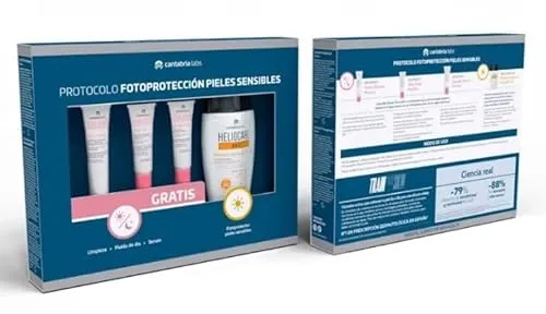 Heliocare 360° Photoprotection Sonnenschutz für empfindliche Haut - Sonnenpflege für empfindliche Haut mit umfassendem 360° Schutz. Packung mit 4 Produkten in multifarben für optimalen Schutz und Pflege bei Sonneneinstrahlung.