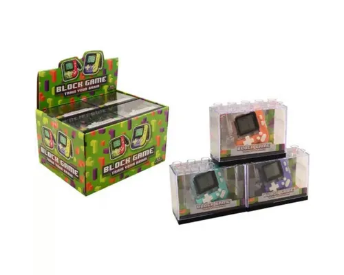 Triton-X Spiel Block Game Mini-Spielkonsole – 1 aus 3 Farben, zufällig