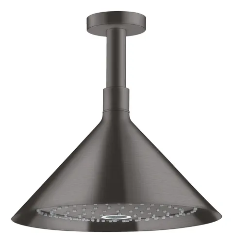 Axor Showers Kopfbrause 240 2jet - Brushed Black Chrome - Luxuriöse Brause mit Deckenanschluss und zwei Strahlarten für ein individuelles Duscherlebnis.