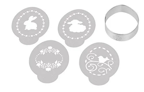 Dr. Oetker Ei-Ausstecher inkl. 4 Deko-Schablonen aus der Serie 