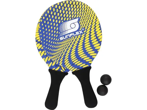 Sunflex Neopren Beachball Set Splash blau | Tennisspiel Wasserspiel Funsport