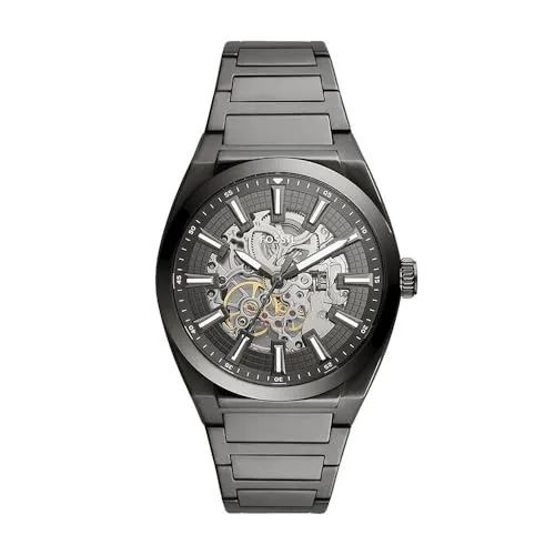 Fossil Automatik Herren Uhr ME3206 - Herren Armbanduhr mit mechanischem Uhrwerk, 50 m wasserdicht und klassischem Design, ideal für stilbewusste Männer.