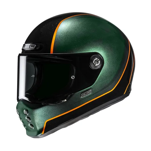 Hjc V10 Hodu Mc47 Schwarz/Grün/Orange XL (60-61) in grün von HJC Helmets